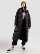 Santa Cruz Strip Logo Long Quilted Jacka black