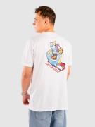 Santa Cruz Screaming Scratched Hand Chest T-Shirt white