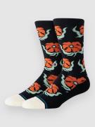 Stance Broadcast Floral Crew Socks black