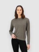 Mons Royale Horizon Merino Crew Tröja dark olive