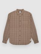Element Button Down Regular Flannel Skjorta tartan aluminium