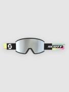 Scott Ambit Compact Black/Neon Yellow Goggle amp white chrome s2