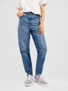 Levi's High Waisted Mom Jeans medium indigo worn in