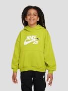 Nike Sb Icon Fleece Kids Hoodie bright cactus/white