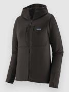 Patagonia R1 Thermal Full Hoodie med Dragkedja black
