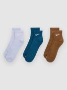 Nike Everyday Plus Cush Ankle 3P Socks ghost/blueforce/moss/wood