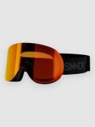 Sinner Taur Matte Black Goggle double sintrast/trans+