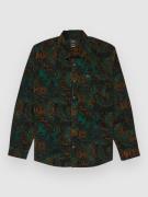 RVCA Freeman Cord Print II Skjorta hunter green paisley