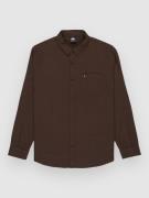 Quiksilver Motherfly Solid Skjorta chocolate brown