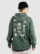 Quiksilver Salt Water Graphic Hoodie trekking green