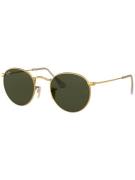 Ray-Ban Round Metal Arista Solglasögon crystal green