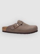 Birkenstock Boston Syn 2.0 Birko-Flor Nubuk Sandaler mocca