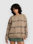 RVCA Anp Spanky Boyfriend Crew Tröja desert taupe