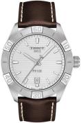 Tissot Herrklocka T101.610.16.031.00 Pr 100 Silverfärgad/Läder Ø42