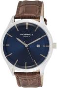 Akribos XXIV Herrklocka AK914SSBU Classic Blå/Läder Ø45 mm