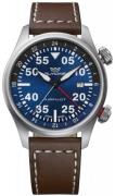 Glycine Herrklocka GL0351 Airpilot GTM Blå/Läder Ø44 mm