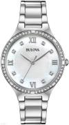 Bulova Damklocka 96L262 Classic Vit/Stål Ø34 mm