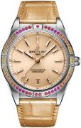 Breitling Damklocka A10380611A1P1 Chronomat Automatic 36 Beige/Läder