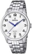 Festina Herrklocka F20425-1 Classic Silverfärgad/Stål Ø43 mm