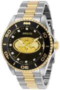 Invicta Herrklocka 29697 Dc Comics Svart/Gulguldtonat stål Ø44 mm