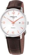 Certina Herrklocka C035.410.16.037.01 Ds Caimano Silverfärgad/Läder