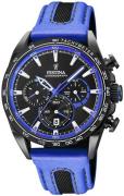 Festina Herrklocka F20351-2 Svart/Läder Ø44 mm