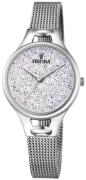 Festina Damklocka F20331-1 Mademoiselle Kristallinfattad/Stål Ø32 mm