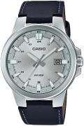 Casio Herrklocka MTP-E173L-7AVEF Collection Silverfärgad/Läder