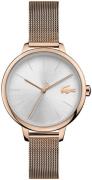 Lacoste Damklocka 2001103 Silverfärgad/Roséguldstonat stål Ø34 mm