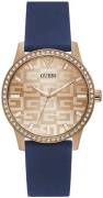 Guess Damklocka GW0355L2 Roséguldstonad/Gummi Ø40 mm