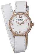 Stührling Original Damklocka 646.03 Vogue Vit/Läder Ø31 mm