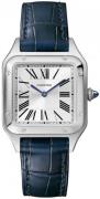 Cartier WSSA0023 Santos Dumont Silverfärgad/Läder