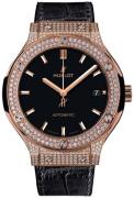 Hublot Herrklocka 511.OX.1181.LR.1704 Classic Fusion Svart/Gummi Ø45