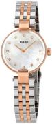 Rado Damklocka R22855929 Coupole Vit/Roséguldstonat stål Ø27 mm