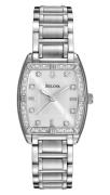 Bulova Damklocka 96R162 Highbridge Vit/Stål