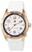 Tommy Hilfiger Damklocka 1781636 Lizzie Vit/Gummi Ø34 mm