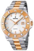 Festina Damklocka F16687-1 Dress Silverfärgad/Roséguldstonat stål