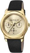 Esprit Damklocka ES1L077L0025 Champagnefärgad/Läder Ø36 mm