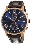 Tommy Hilfiger Herrklocka 1791308 Alden Blå/Läder Ø44 mm