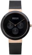 Bering Herrklocka 35040-166 Ceramic Svart/Stål Ø40 mm