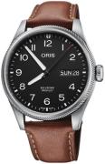 Oris Herrklocka 01 752 7760 4164-07 5 22 07LC Aviation Svart/Läder