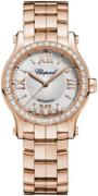 Chopard Damklocka 274893-5014 Happy Sport Silverfärgad/18 karat