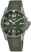 Longines Herrklocka L3.781.4.06.9 Hydroconquest Grön/Gummi Ø41 mm