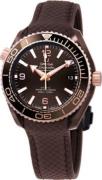 Omega 215.62.40.20.13.001 Seamaster Planet Ocean 600M Brun/Gummi