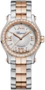 Chopard Damklocka 278573-6016 Happy Sport Silverfärgad/18 karat