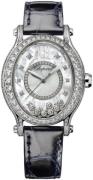 Chopard Damklocka 275372-1001 Happy Sport Vit/Läder Ø29 mm