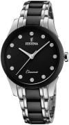 Festina Damklocka F20499-3 Svart/Keramik Ø35 mm