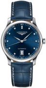 Longines Herrklocka L2.628.4.97.0 Master Blå/Läder Ø38.5 mm