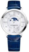 Baume & Mercier Damklocka M0A10226 Classima Vit/Läder Ø36.5 mm