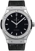 Hublot Herrklocka 511.NX.1171.LR.1104 Classic Fusion Svart/Gummi Ø45